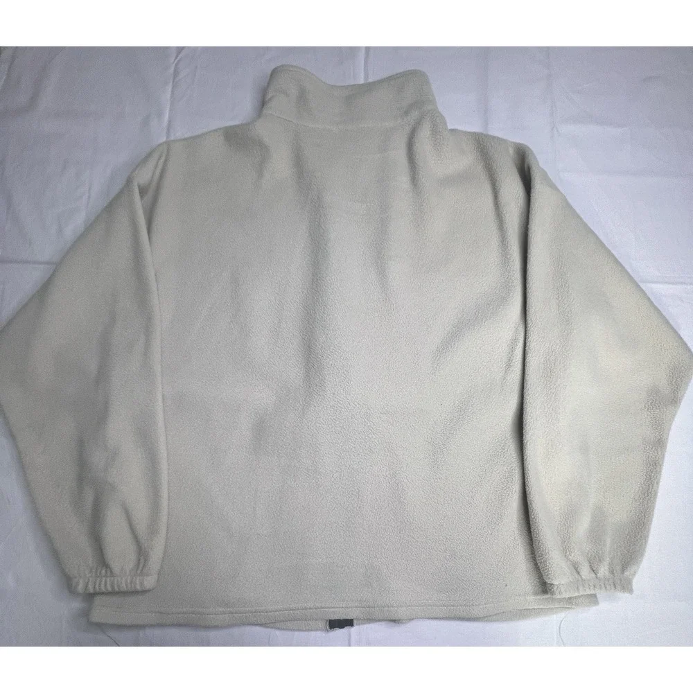 USA Olympics Fleece Jacket Adult Large Beige‎ Logo Made in USA XXLarge